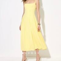 Sunshine Yellow Midi Dres