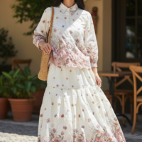 Botanical Grace Two-Piece Set – Effortless Elegance in Bloom